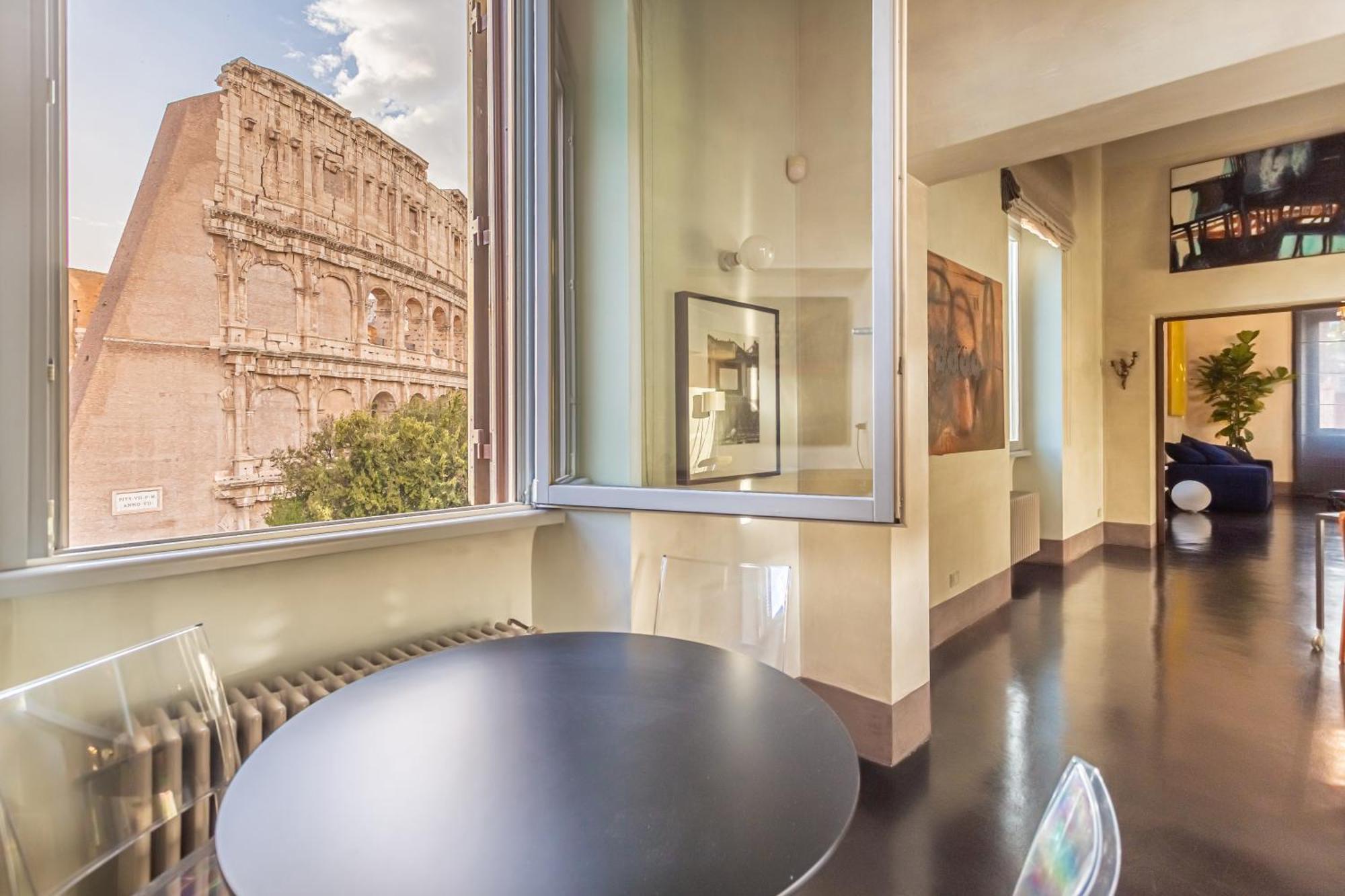 Iconic Apartment With Unique Colosseum View Rom Eksteriør billede